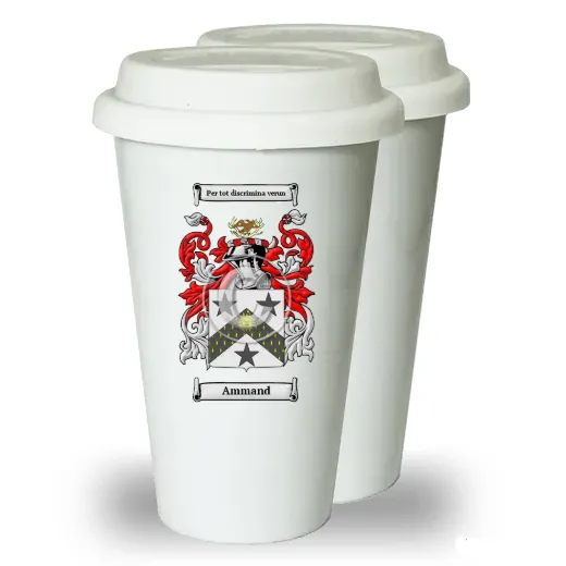 Ammand Pair of Ceramic Tumblers with Lids