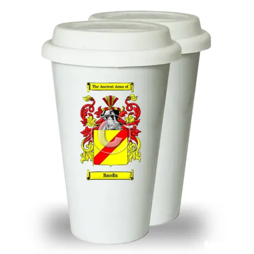 Bardis Pair of Ceramic Tumblers with Lids