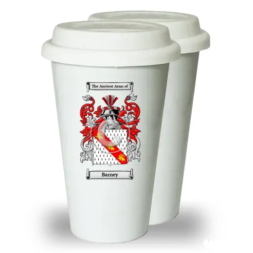 Barney Pair of Ceramic Tumblers with Lids