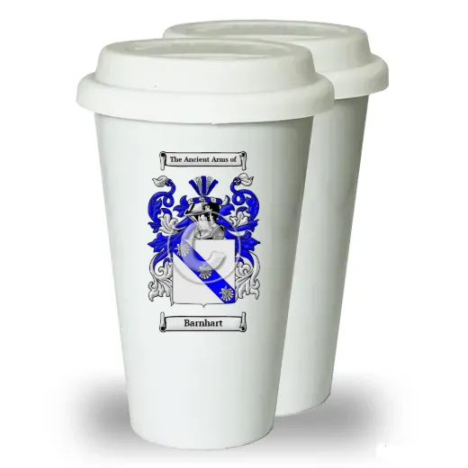 Barnhart Pair of Ceramic Tumblers with Lids