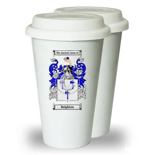 Beighton Pair of Ceramic Tumblers with Lids