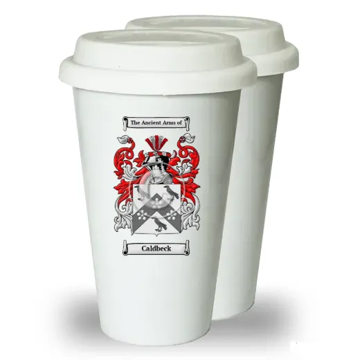 Caldbeck Pair of Ceramic Tumblers with Lids