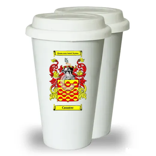 Caunter Pair of Ceramic Tumblers with Lids