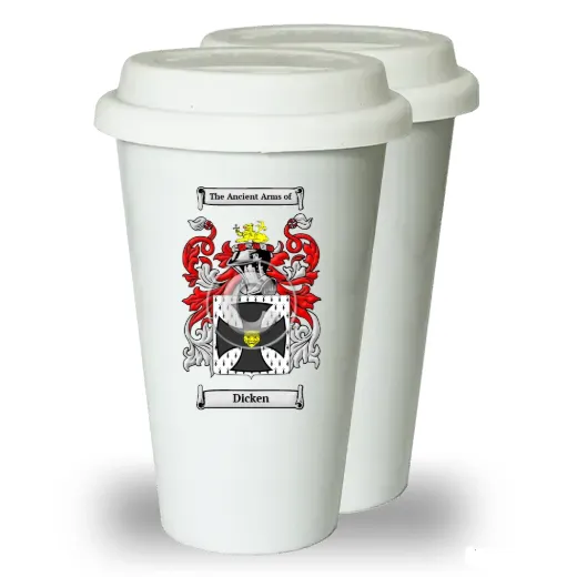 Dicken Pair of Ceramic Tumblers with Lids