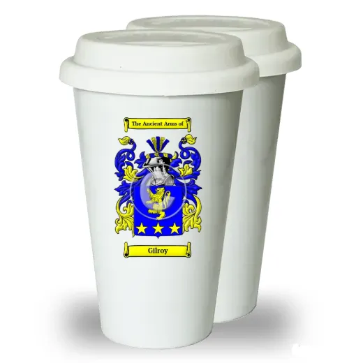 Gilroy Pair of Ceramic Tumblers with Lids