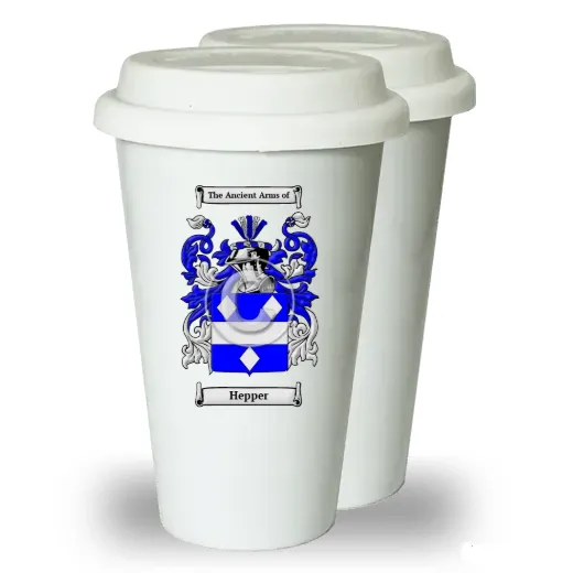 Hepper Pair of Ceramic Tumblers with Lids