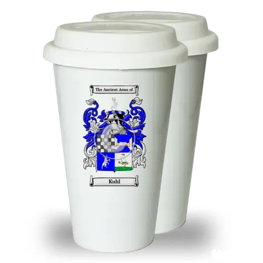 Kuhl Pair of Ceramic Tumblers with Lids