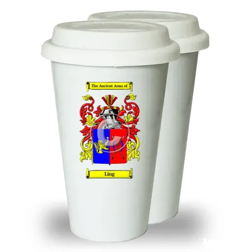 Ling Pair of Ceramic Tumblers with Lids