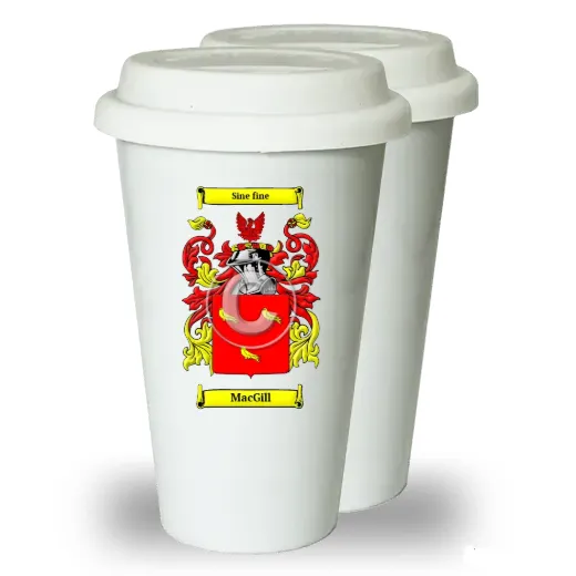 MacGill Pair of Ceramic Tumblers with Lids