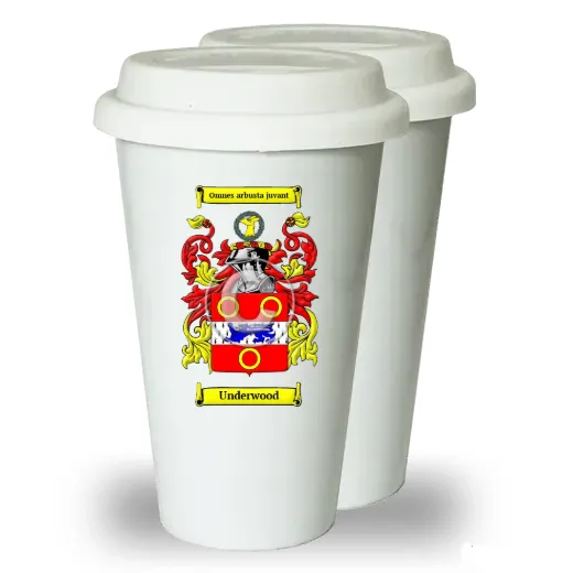 Underwood Pair of Ceramic Tumblers with Lids