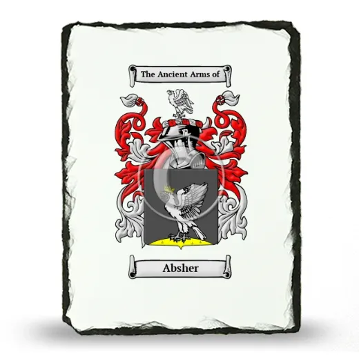 Absher Coat of Arms Slate