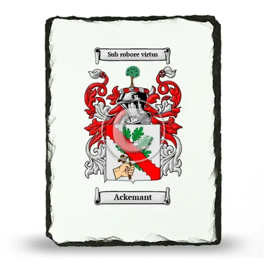 Ackemant Coat of Arms Slate