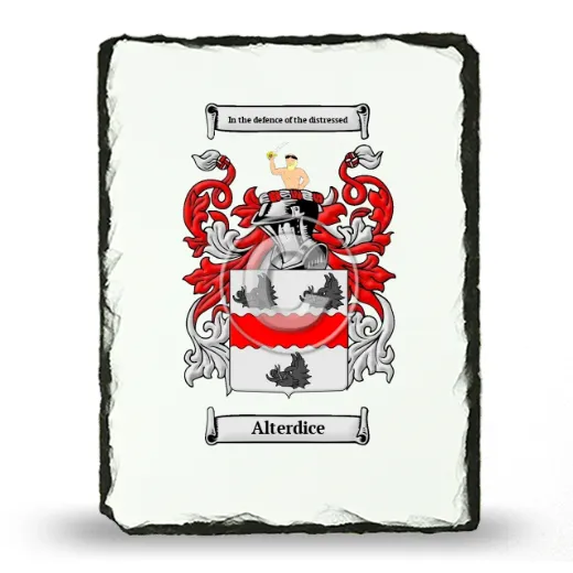 Alterdice Coat of Arms Slate