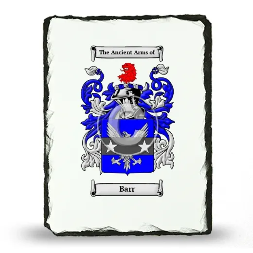 Barr Coat of Arms Slate