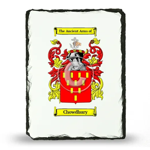 Chowdhury Coat of Arms Slate