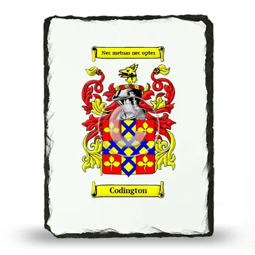 Codington Coat of Arms Slate