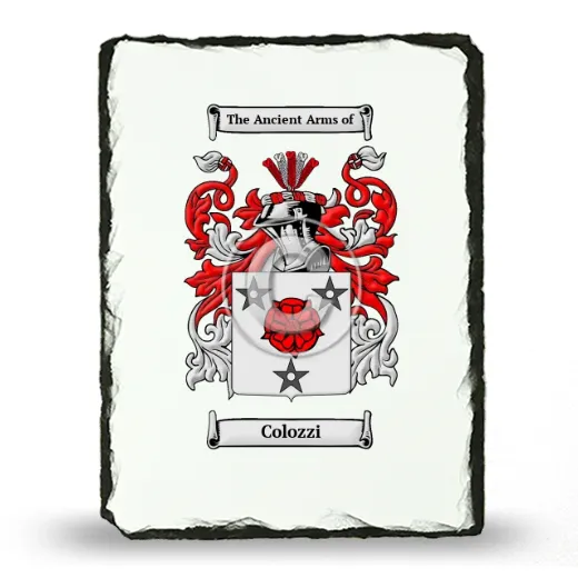 Colozzi Coat of Arms Slate