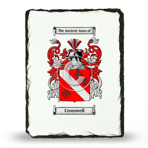 Crosswell Coat of Arms Slate