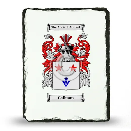 Gallman Coat of Arms Slate