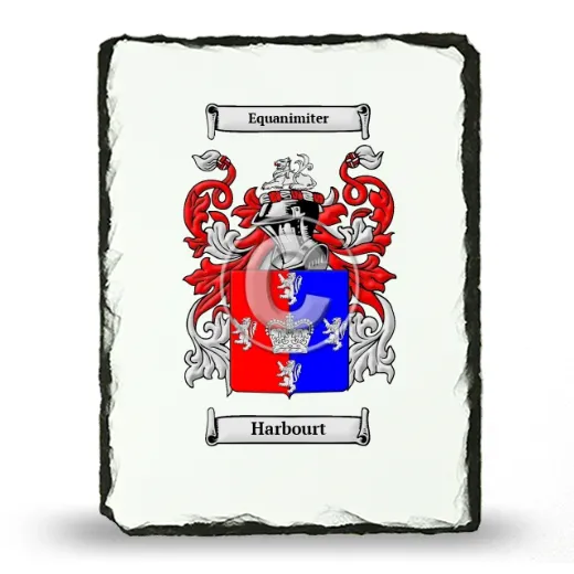 Harbourt Coat of Arms Slate