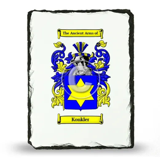 Konkler Coat of Arms Slate