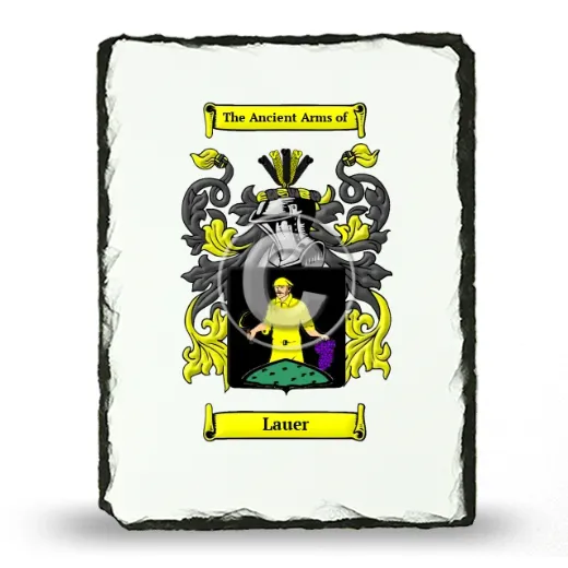Lauer Coat of Arms Slate