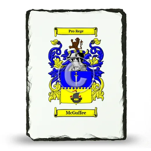 McGuffee Coat of Arms Slate