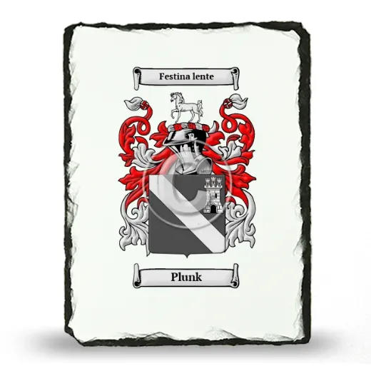 Plunk Coat of Arms Slate