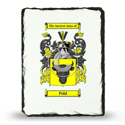 Pohl Coat of Arms Slate