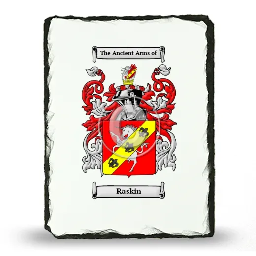 Raskin Coat of Arms Slate