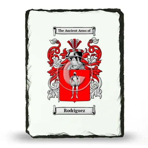 Rodriguez Coat of Arms Slate