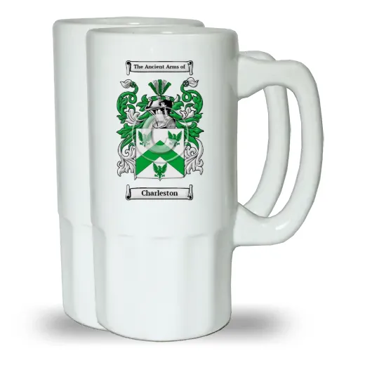 Charleston Pair of Beer Steins