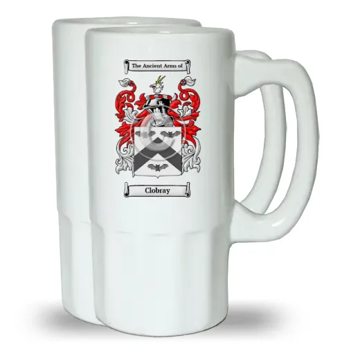Clobray Pair of Beer Steins