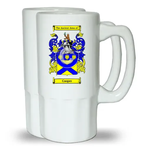 Cooper Pair of Beer Steins