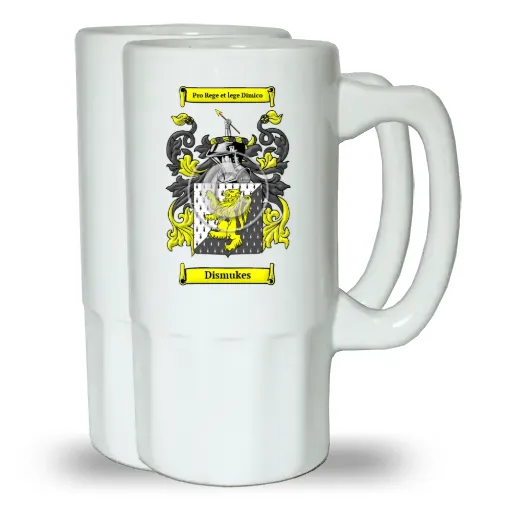 Dismukes Pair of Beer Steins