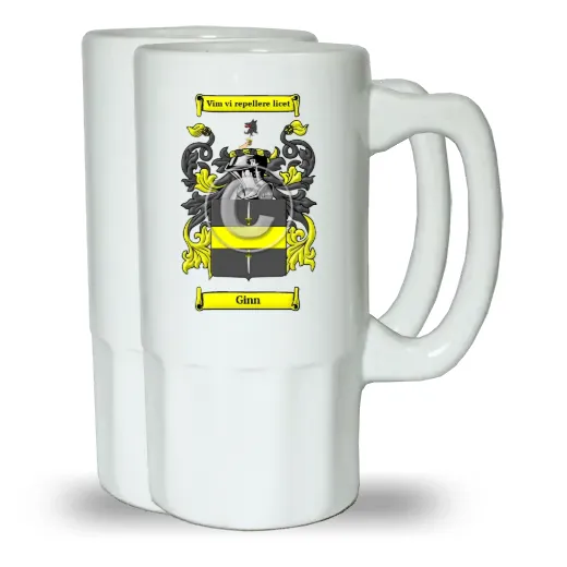 Ginn Pair of Beer Steins