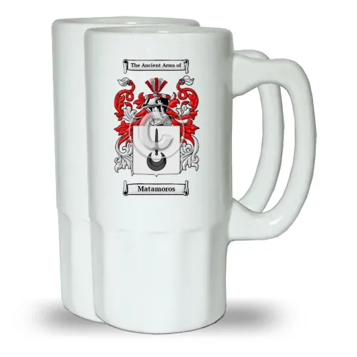 Matamoros Pair of Beer Steins