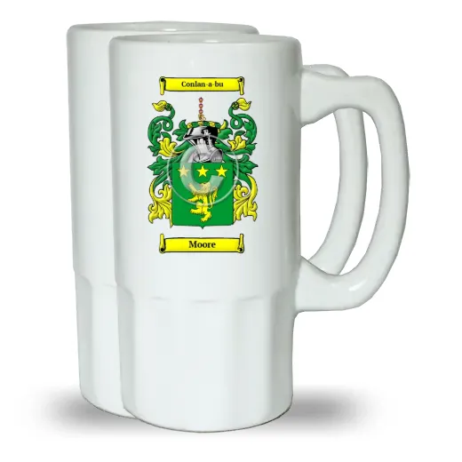 Moore Pair of Beer Steins