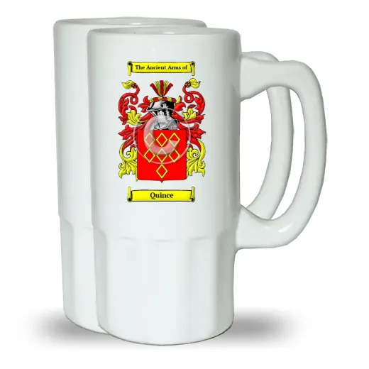 Quince Pair of Beer Steins