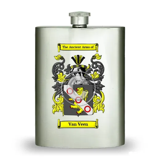 Van Veen Stainless Steel Hip Flask