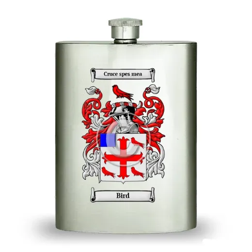 Bird Stainless Steel Hip Flask