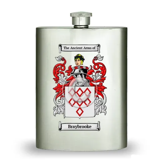 Braybrooke Stainless Steel Hip Flask
