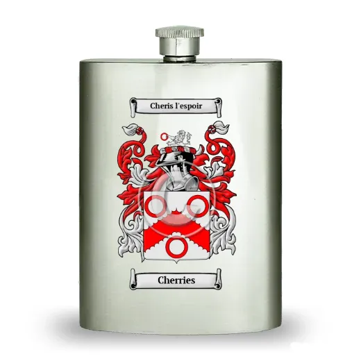 Cherries Stainless Steel Hip Flask