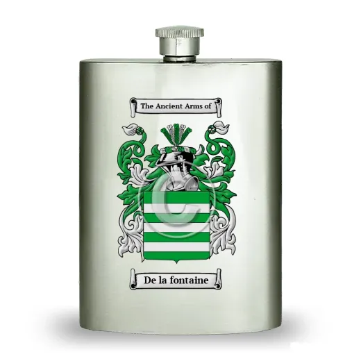 De la fontaine Stainless Steel Hip Flask