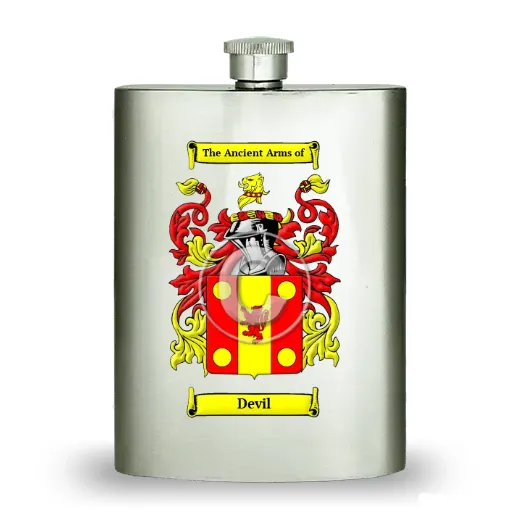 Devil Stainless Steel Hip Flask