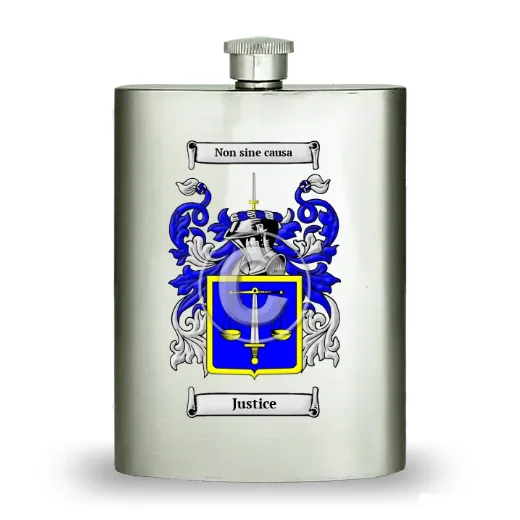 Justice Stainless Steel Hip Flask