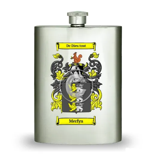 Merfyn Stainless Steel Hip Flask
