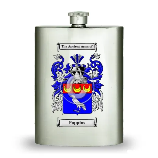 Poppins Stainless Steel Hip Flask