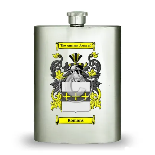 Romans Stainless Steel Hip Flask