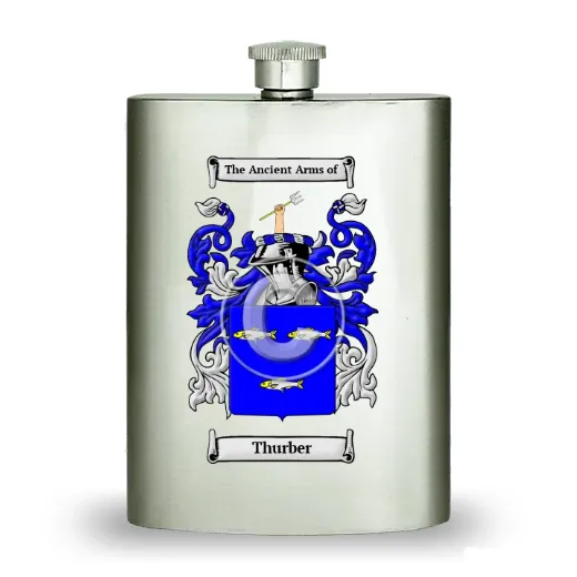 Thurber Stainless Steel Hip Flask